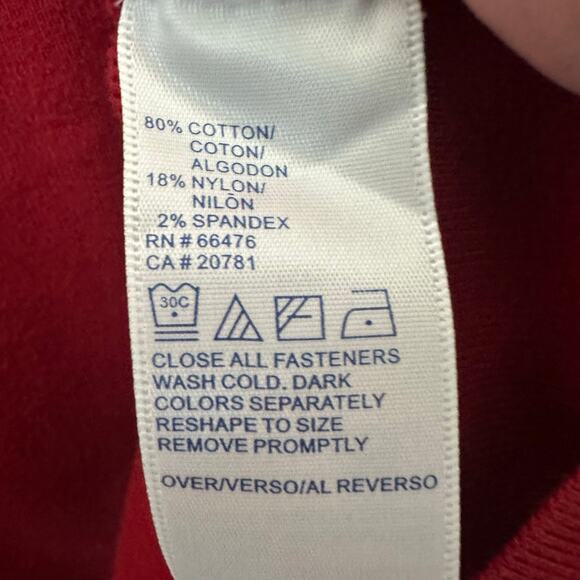 Tommy Hilfiger vintage cardigan, red blue white Tommy line zip front plus size - Picture 6 of 10